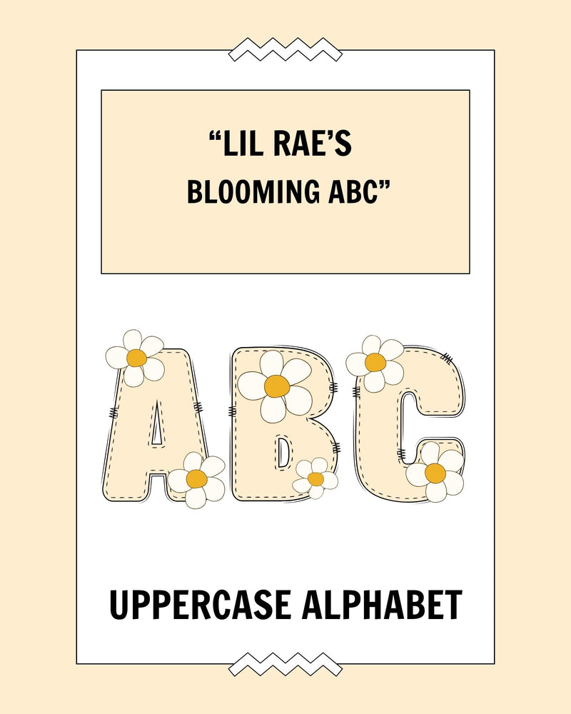 Flower Alphabet Coloring Book